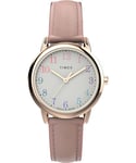 Timex pour Femme Analogique Quartz Montre avec Bracelet en Simili Cuir TW2W32300