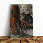 Big Box Art Canvas Print Wall Art Giovanni Boldini The Dispatch Bearer | Mounted & Stretched Box Frame Picture | Home Decor for Kitchen, Living Room, Bedroom, Hallway, Multi-Colour, 30x20 Inch