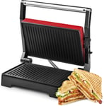 Pr1000 Fuji Grill Viande Et Croque Monsieur Multifonction,1000W,Plaques Antiadhesives,Ouverture E 180º,Sans Bpa,Poingee E Froid