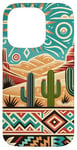 iPhone 14 Pro Southwest Red Rocks Desert Cacti Cactus Turquoise Brown Case