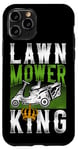 iPhone 11 Pro Lawn Mower Mowing Dad Father Landscaper Tractor Lawn Mower Case