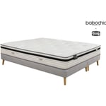 Ensemble literie BOBOCHIC - Ensemble matelas + sommier BRIENNE édition limitée BOBOCHIC x SIMMONS 2x90x200