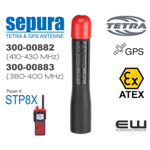 Sepura Atex Tetra og GPS Antenne (STP8X) (Nødnett)