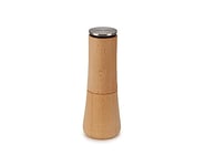 Joseph Joseph Milltop Non Spill Pepper Mill, Refillable with Ceramic Grinding Mechanism, Beech Wood