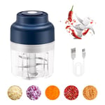 Electric Small Food Chopper,Mcbazel 320ML Mini Wireless Portable Garlic Grinder,USB Rechargeable Food Chopper for Vegetable/Meat/Small Food Processor