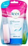 Veet In Shower Hair Removal Cream for Sensitive Skin, 150 ml