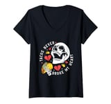 Womens Tacos Never Broke My Heart Mexico Cinco De Mayo Party V-Neck T-Shirt