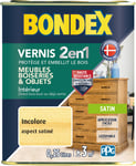 Bondex Vernis bois intérieur et extérieur 2 en 1 bondex - Aspect satiné 250 ml