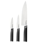 KitchenAid, Japenese Knife Set, Sharp High-Carbon Japanese Steel Knife, Black, Blade Covers Included, 3 Pieces,0.1 x 0.1 x 0.1 cm; 100 Grams