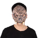 MGMDIAN Half face Halloween mask, latex fangs bar haunted house dance party neat props party culture Monster mask