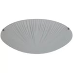 Plafonnier E27 42W GoodHome Dius mat blanc H.9 x Ø30 cm