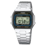 CASIO A164WA 1VES Montre VINTAGE Iconique Argent Et Noir