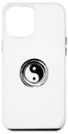 iPhone 12 Pro Max Small Circle Yin-Yang Black Case