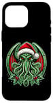 Coque pour iPhone 16 Pro Max Cthulhu Christmas Lovecraft et Miskatonic Necronomicon