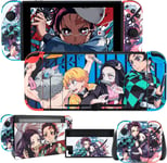 Autocollant De Protection For Switch,Anime Full Set Protective Faceplate Stickers Multicolored Mignon Pastel Film Protection Compatible Avec Nintendo Switch Console Joy-Con Dock- Garçon Fille