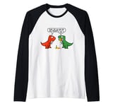 Dude Did You Eat The Last Unicorn Funny Dinosaur Raglan Baseball Tee