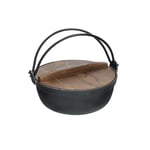 KitchenCraft World of Flavours Oriental Cast Iron Cooking Pot 1.5L Black