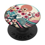 Motif fleurs de cerisier Sakura et fleurs de cerisier PopSockets PopGrip Interchangeable