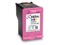 Refilled 302 XL Colour Ink fits HP Officejet 3833 All-In-One