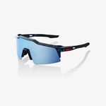 100% Speedcraft SL HiPER - Lunettes vélo Black Holographic HiPER Blue Multilayer Mirror