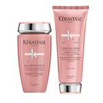 Kérastase Chroma Absolu Shampoo and Conditioner Set, 2-Step Routine for Damaged and Colour-Treated Hair, Contains Colour Protectant Shampoo & Conditioner