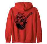 Guitarist Guitar - Guitar Player Jaguar Dad Mom Zip Hoodie