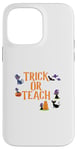 Coque pour iPhone 14 Pro Max Trick or Teach Halloween Professeur