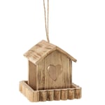 Nichoir pour Oiseaux en Bois "Bordure" 24cm Naturel