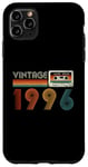 Coque pour iPhone 11 Pro Max Vintage 1996 Bande cassette rétro anniversaire 28 ans