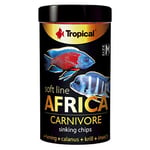 TROPICAL TR67523 Nourriture à Multi Ingrédients sous Forme de Chips Descendants pour Poissons Africains Omnivores/Carnivores 52 g