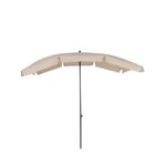 greemotion Parasol rectangulaire inclinable beige – Grand parasol de jardin – Parasol anti UV 50+ - Parasol orientable et réglable en hauteur – Parasol de table 10 baleines haute qualité