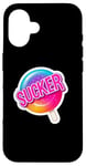 Coque pour iPhone 16 Bonbons Funny Sucker Lolly Pop Lollypop Colorful Sweet Tooth