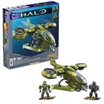 MEGA Halo Toy Vehicles Building Sets, UNSC Hornet Recon Aircraft with 4 Poseable, Collectable Micro Action Figures and Accessories​​​, HKT18