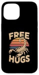 Coque pour iPhone 15 Vintage Scorpion Free Hugs Funny Daddy Hugs Design Hugs Meme