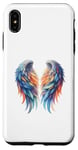 Coque pour iPhone XS Max Ailes de couleur arc-en-ciel