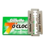 Gillette 7 O'clock Super Stainless Double Edge Razor Blades (green) 5-p