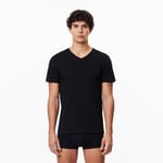 Lacoste Lot de 3 t-shirts d'intérieur slim fit Taille S Noir