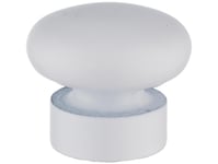 Domoletti Curtain Rod Finial Flatball D19 M.White