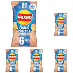 Walkers Oven Baked Cheese and Onion Crisps, Blue, 6 x 22g (Pack of 5)