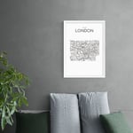 East End Prints City Map London Print