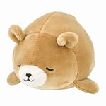 NEMU NEMU Peluche - Cookie L'Ours Brun - Coussin à câliner - Ultra Doux - Taille S - 12 cm