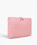 The Case Factory Laptopväska 15" Croco Pink