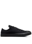 Converse Unisex Ox Trainers - Black/Black, Black, Size 10, Women