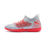 Puma Homme Future 4.3 Netfit TT Chaussures de Football, Gris (Glacial Blue-NRGY Red-High Risk Red 01), 43 EU