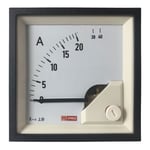 Rs Pro - Ampèremètre analogique de panneau v c.a. Echelle 40 (Input)A, 72mm x 72mm ( Prix pour 1 )