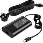 90W USB C Chargeur Compatible avec Dell Latitude 11 12 13 5175 5285 5289 7275 7285 7370 5280 5480 7280 7480 7380 5400 7400 7300 7390 7200 2en1 XPS 12 9370 9365 LA90PM170 Adaptateur Cordon