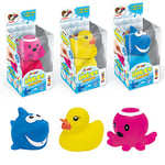 CRAZE INKEE Funnyz Set de Bain 3X Boule de Bain effervescente & 1 Jouet Bain Bébé Aspergeur Bombe de Bain Arôme Fruits et Son Petit Animal Arroseur Bain Moussant Enfant 30400