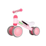 Balanscykel, motionscykel, minicykel för barn, rosa ECOTOYS