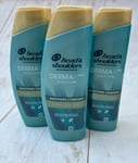 Head & Shoulders DermaX Pro Scalp Care Soothing Shampoo for Dry Scalp 3 x 300ml