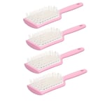 4pcs Curved Vented Hair Brush For Faster Blow Drying Scalp Massage Promote H TOU